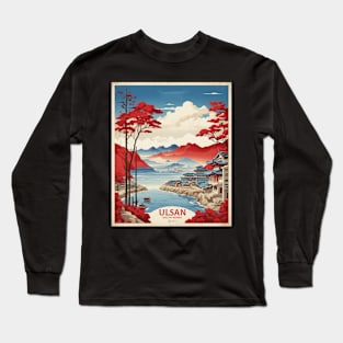 Ulsan South Korea Travel Tourism Retro Vintage Long Sleeve T-Shirt